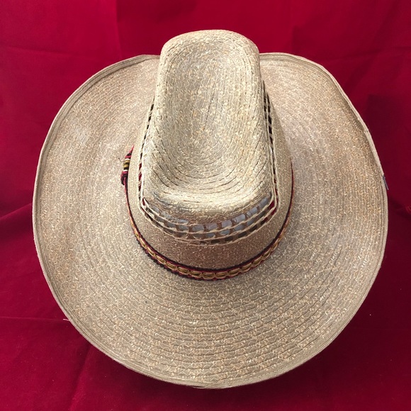Rio Grande Chihuahua Mexico Straw Woven Cowboy Hat - Picture 4 of 8